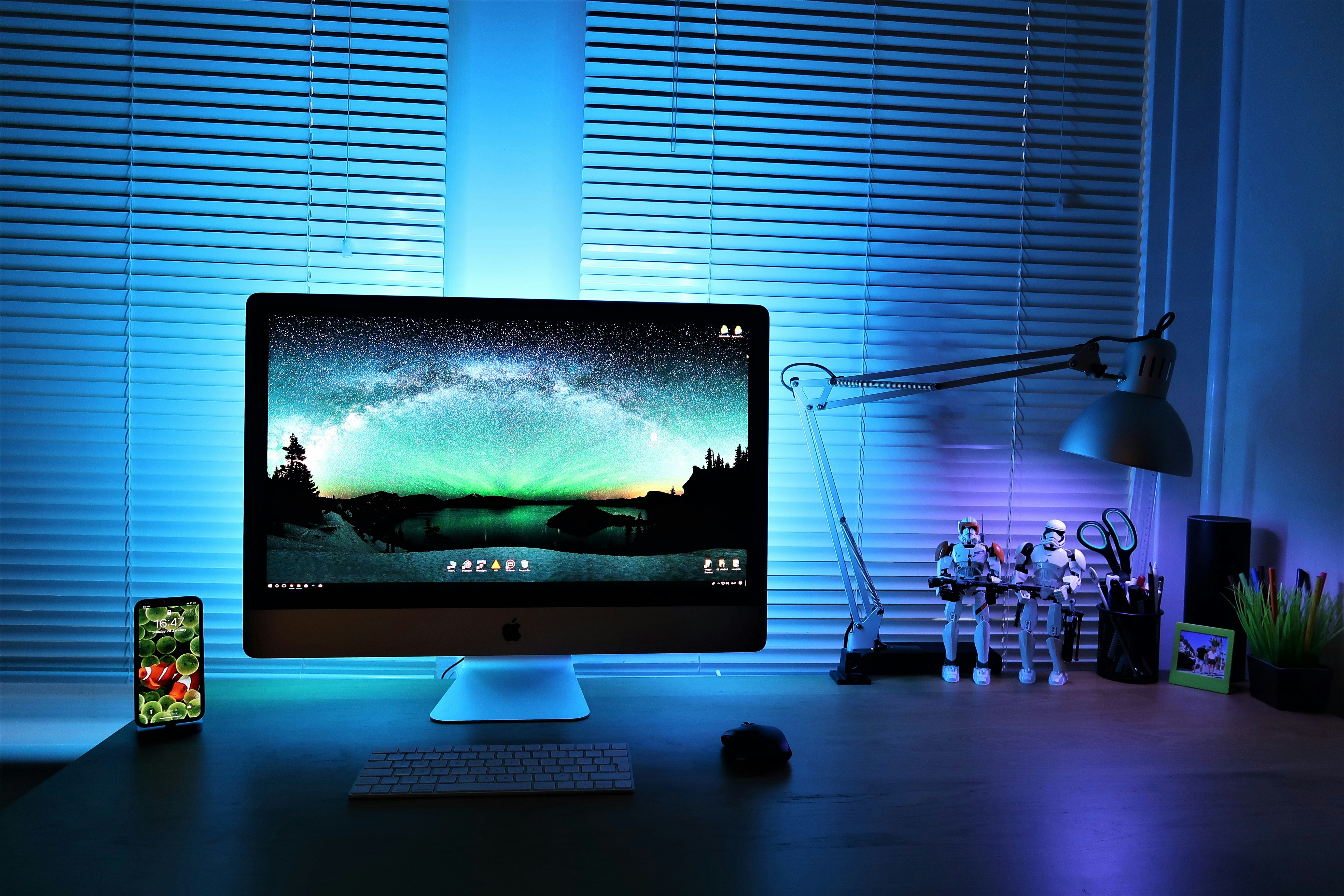 computer on office desk